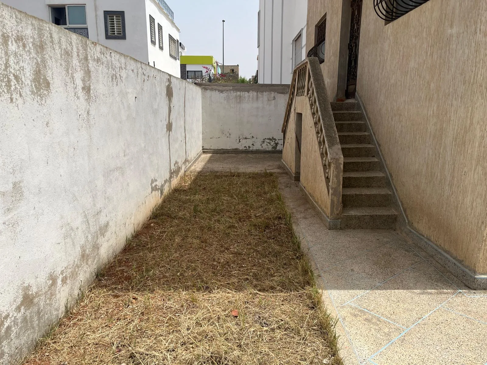 Jardin latéral de la villa
